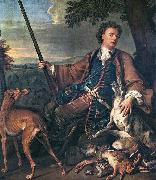 Francois Desportes Portrait of the Artist in Hunting Dress oil painting
